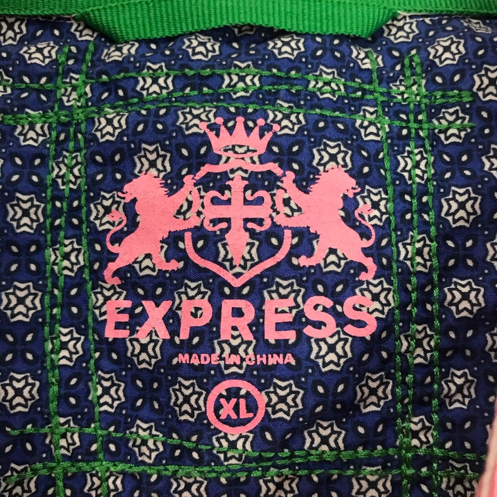 Express Long Sleeve Button Down Xl - image 4
